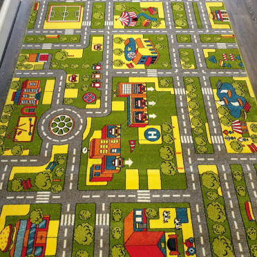 Детский ковер Фэнси ДИЗАЙН 20711 ЦВЕТ 22011 город с дорогами для машинок