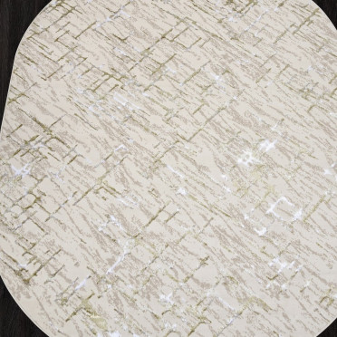 Ковер F164 - CREAM-GREEN - Овал - коллекция LIMAN