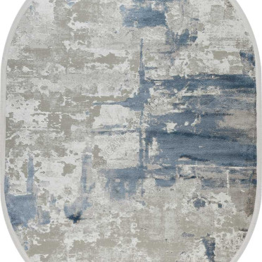 51272B OVAL BLUE / CREAM Nadejda