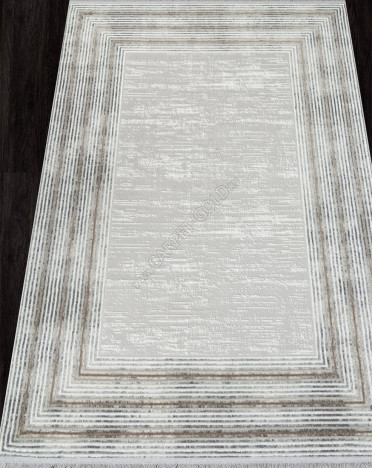 Ковер турецкий 29989A Durkar SANDALI (Полиэстер, серый, кремовый) прямоугольный