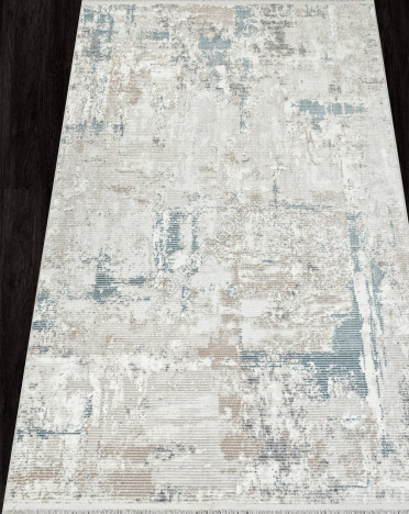 Ковер турецкий 30233A Durkar SANDALI (Полиэстер, бежевый, серый) прямоугольный