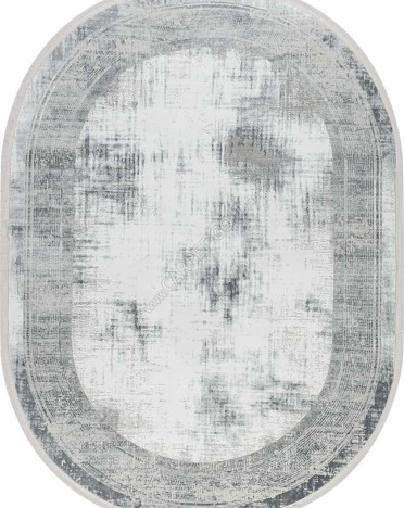 Ковер турецкий 38720A Nova Avalon овальный (Полиэстер, серый)