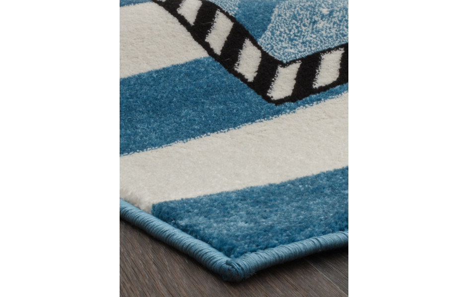 Детский ковер C052 - BLUE морская тематика