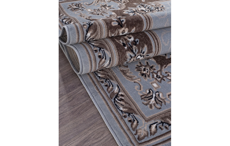 Ковер 5444 - BLUE-BROWN 2 - Прямоугольник - коллекция SIERRA