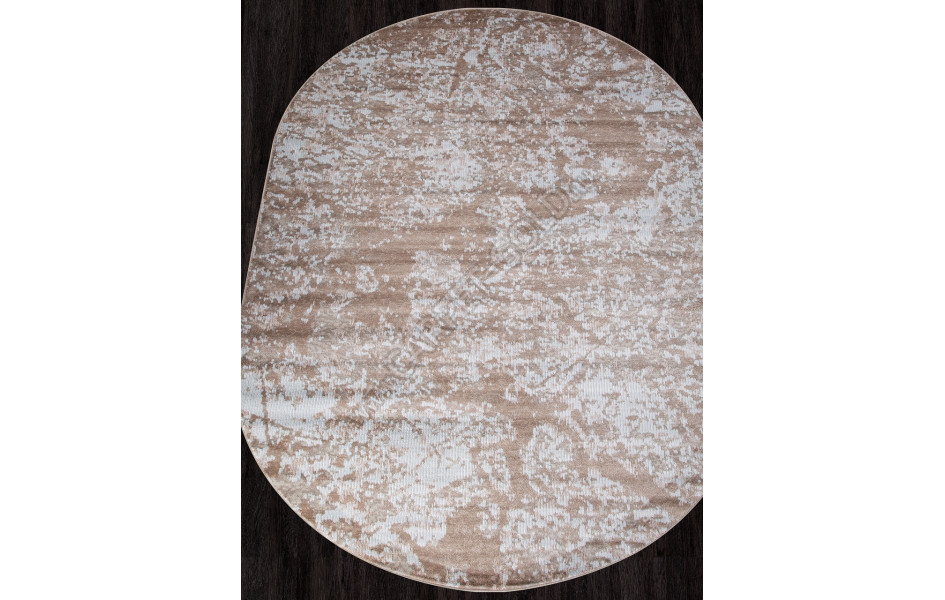 Российский ковер D941 - DARK BEIGE - Овал - коллекция MIRANDA