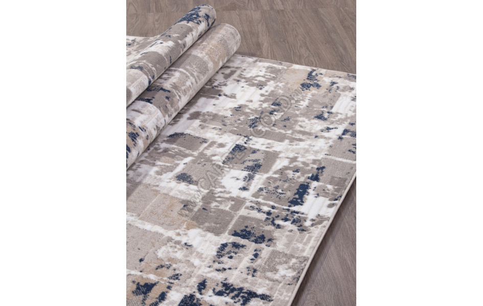 Ковер 8671 - GRAY-BLUE - Прямоугольник - коллекция RICHI