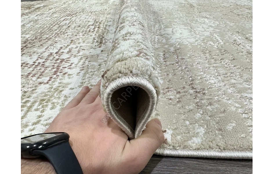 Розовый ковер A3581A_IVORY PINK Lowa