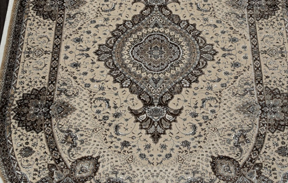 Ковер D414 - BEIGE - Овал - коллекция DOLCE