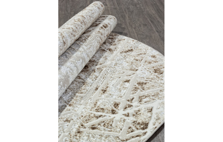 Ковер O1704 - 665 CREAM / VIZON - Овал - коллекция ANTEP