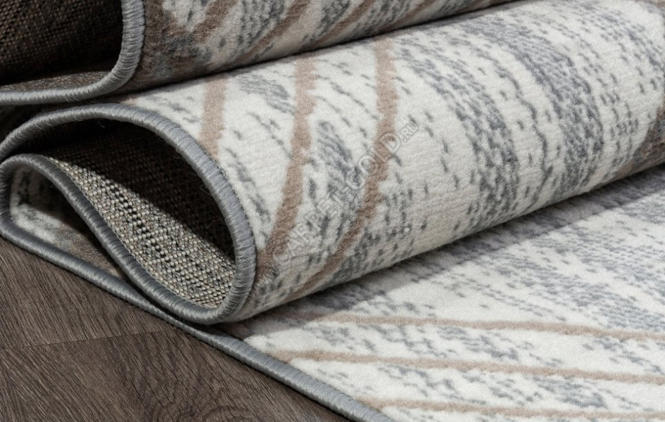 Ковер F351 - CREAM-BLUE - Прямоугольник - коллекция SIERRA