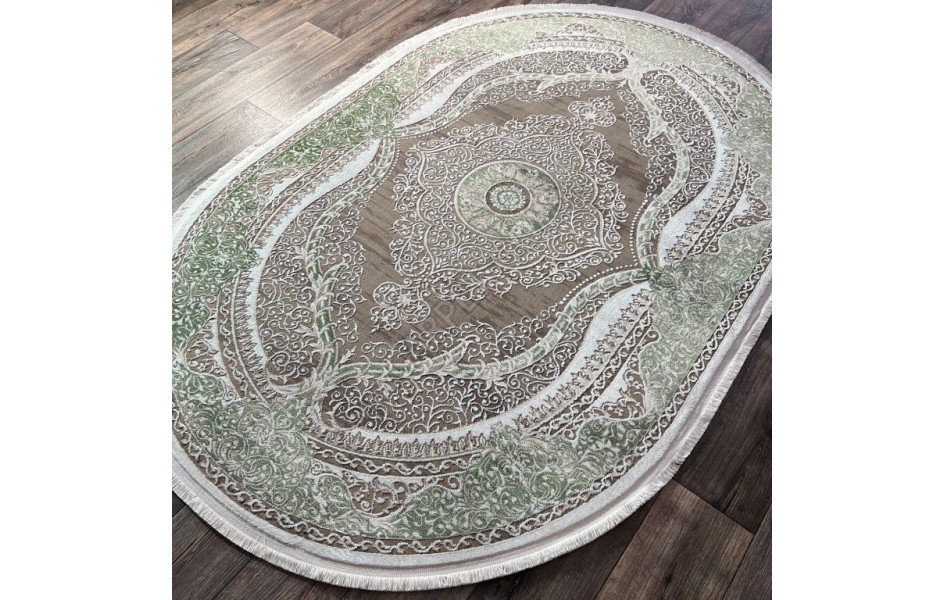 DECO 10137A GREEN-BEIGE овал