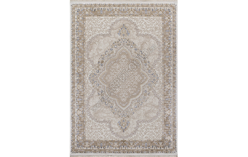 Ковер 27226A - BEIGE / BLUE - Прямоугольник - коллекция MOSSO