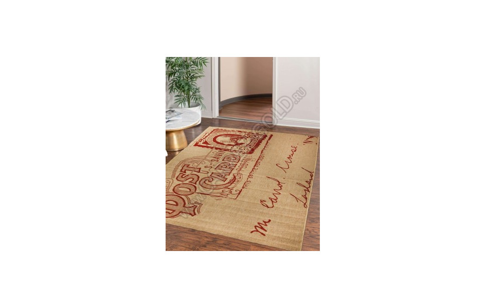 Циновка из Бельгии Cottage 4527-3701 NATURAL RED